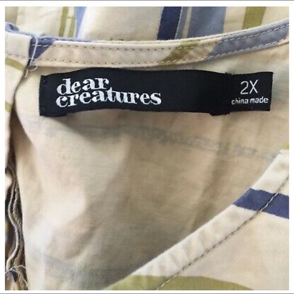 Dear Creatures Stripe Shift Bow Retro Lake Horizon - Picture 4 of 7